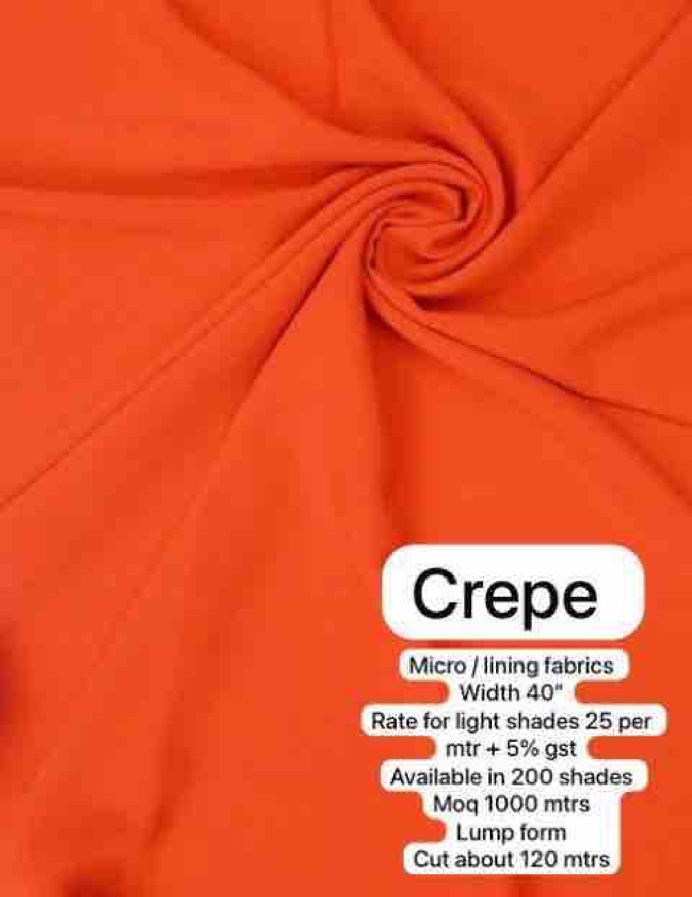Crepe Micro / Lining Fabric